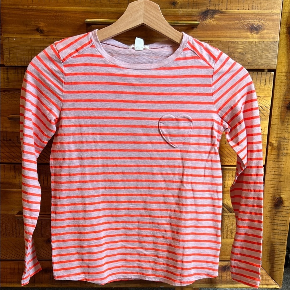 NWT Crewcuts Girls Striped Long Sleeve Kids Shirt